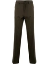 Kent & Curwen Straight Leg Trousers In Green