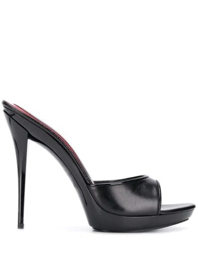 Maison Ernest Passion 13 Heeled Mules In Black