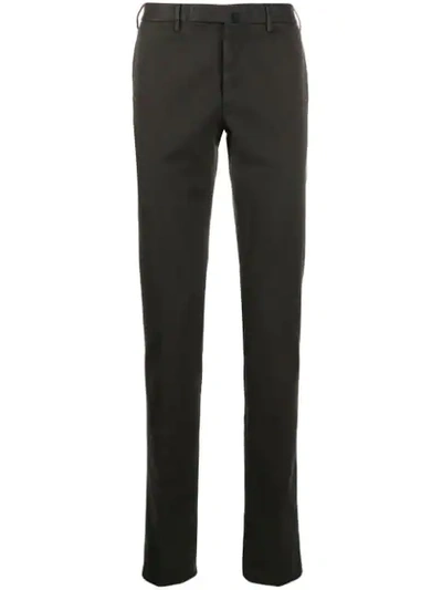Incotex Colour Block Tailored Trousers In Grey