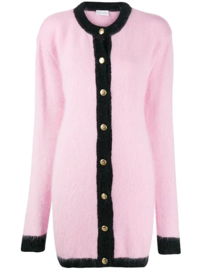 Chiara Ferragni Oversized Contrast Cardigan In Pink