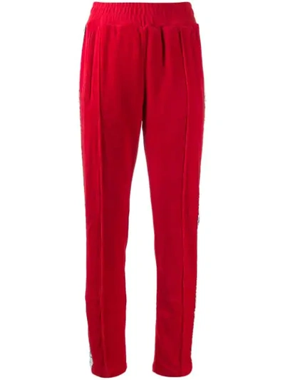 Chiara Ferragni Logomania Track Trousers In Red