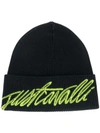 Just Cavalli Logo Embroidered Beanie Hat In Black