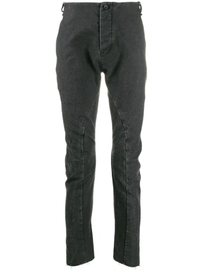 Masnada Drop-crotch Textured Trousers In Black
