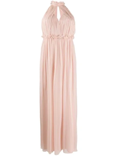 Alberta Ferretti Sleeveless Maxi Dress In 0168 Pink