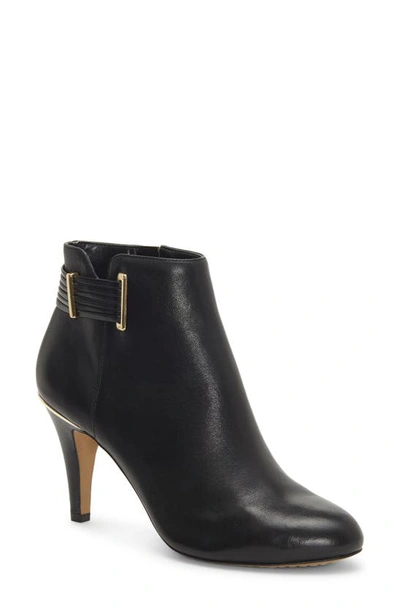 Vince Camuto Vinisha Bootie In Black Leather