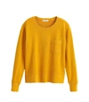 Alex Mill Fleece Pocket Sweatshirt In Honey Mustard