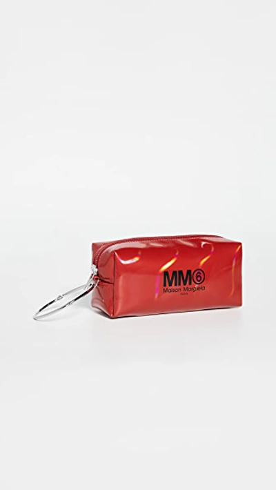 Mm6 Maison Margiela Cosmetic Case In Chilli Pepper