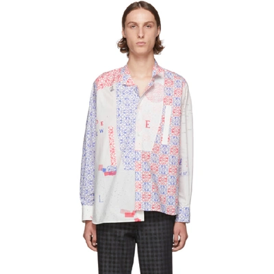 Loewe Anagram Asymmetric Shirt Multicolor