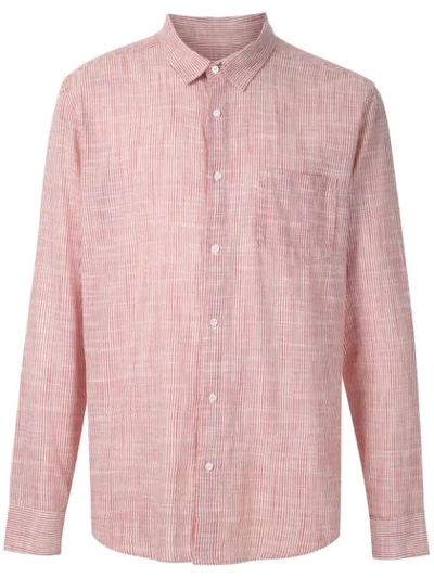 Osklen Kariertes Hemd Mit Brusttasche In Red
