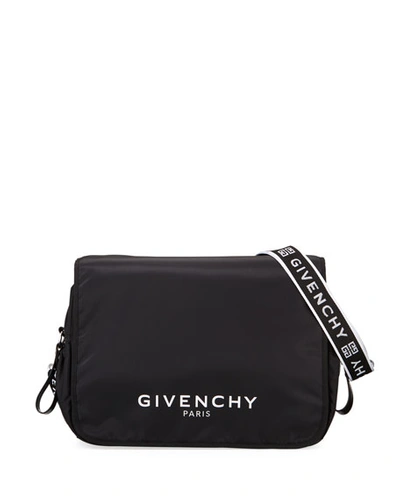 Givenchy Logo Diaper Bag In Black