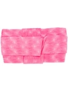 Missoni Embroidered Wrap Hairband In 61735 Pink