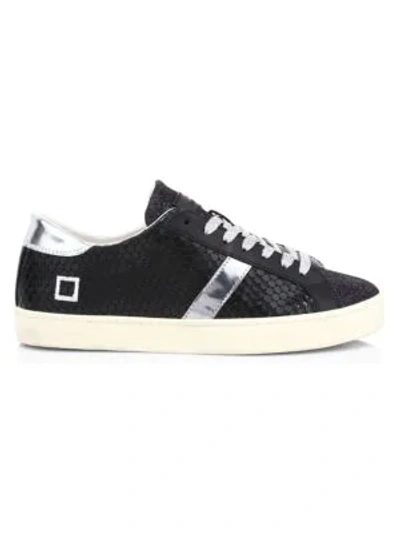 Date Hill Low Sneakers In Black Leather
