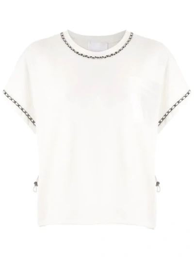 Andrea Bogosian Embellished Poços T-shirt In White