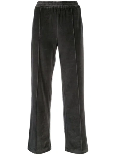 Allude Welt Detail Track Pants In Grey