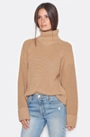 Joie Aleck Ribbed Turtleneck Sweater In Birch