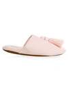Skin Vara Tasseled Knit Slipper With Cooling Material In Soft Pink