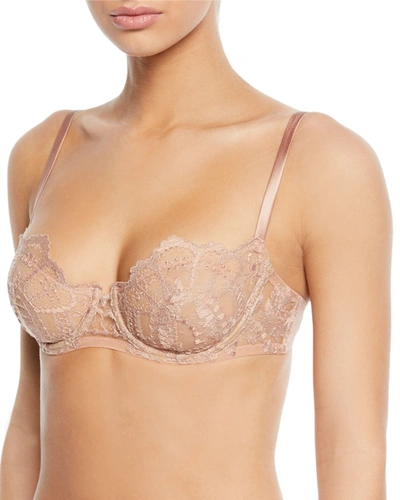 I.d. Sarrieri Desert Rose Balconette Bra In Red