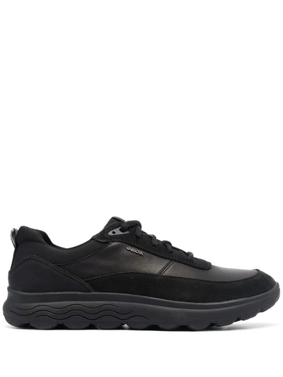 Geox Spherica Low-top Sneakers In Black