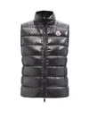 Moncler Ghany High-neck Quilted Down Gilet In Black