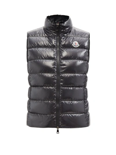 Moncler Ghany High-neck Quilted Down Gilet In Black