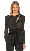 Michelle Mason Asymmetrical Layered Sweater In Black
