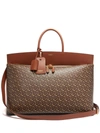 Burberry Society Extra-large Monogram-print Canvas Holdall In Black