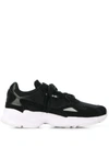 Adidas Originals Falcon Lace-up Leather Running Sneakers In Black