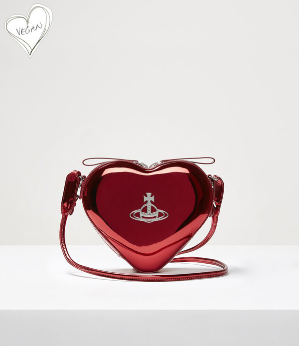 Vivienne Westwood Johanna Heart Crossbody Bag Red ModeSens