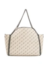 Stella Mccartney Falabella Reversible Monogram Canvas And Faux Leather Tote Bag In Beige