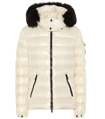 Moncler Down Jacket In Cream In White