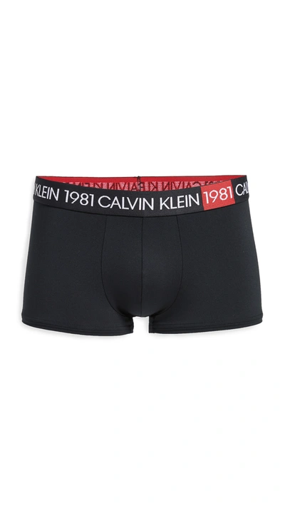 Calvin Klein Underwear 1981 Micro Low Rise Trunks In Black