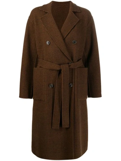 Mackintosh Fortrose Brown Check Wool Reversible Trench Coat | Lm-1009rh/j