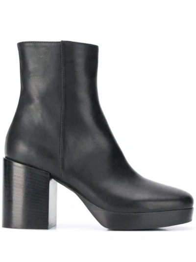 A.f.vandevorst Platform Ankle Boots In Black