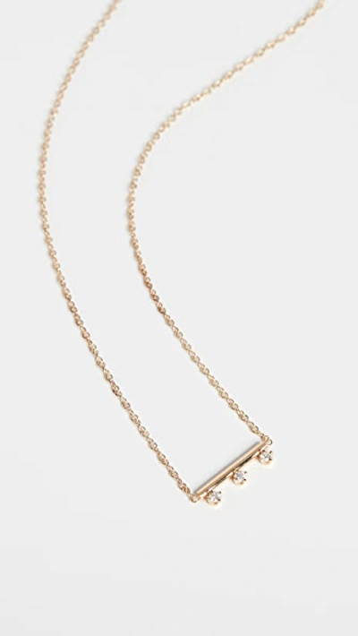 Zoë Chicco 14k Gold Round Wire Bar Necklace In Yellow