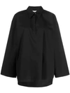 Mm6 Maison Margiela Oversized Knitted Top In Black