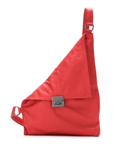 Mara Mac Leather Crossbody Bag In Red