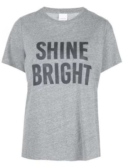 Cinq À Sept Shine Bright T In Heather Grey/black