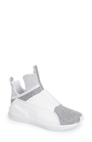 Puma Fierce Knit Training Sneaker In White | ModeSens