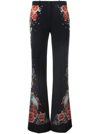 Roberto Cavalli Floral Print Trousers | ModeSens