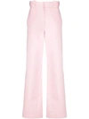 Loewe High Waist Trousers In Pink