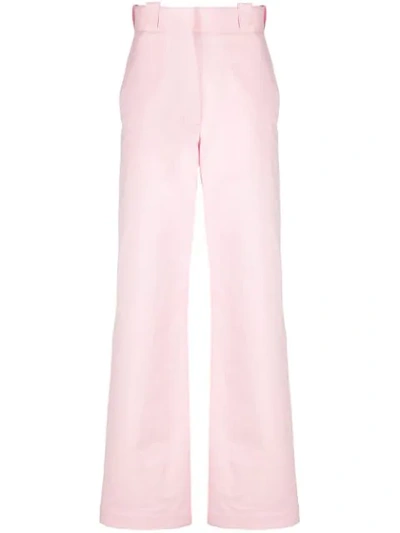 Loewe High Waist Trousers In Pink