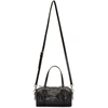Miu Miu Bandoleer Style Shoulder Bag In Black