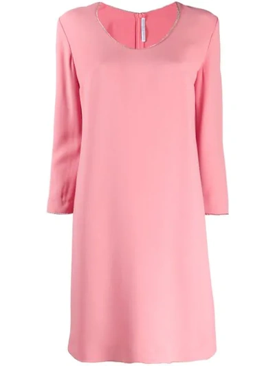 Ermanno Scervino Crystal Embellished Dress In 51821 Pink