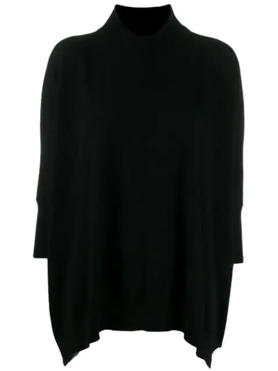 Stefano Mortari Ribbed Turtle Neck Jumper In Black