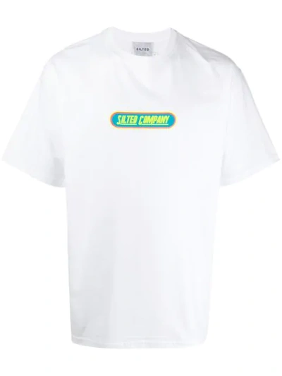 The Silted Company Logo Print T-shirt In White