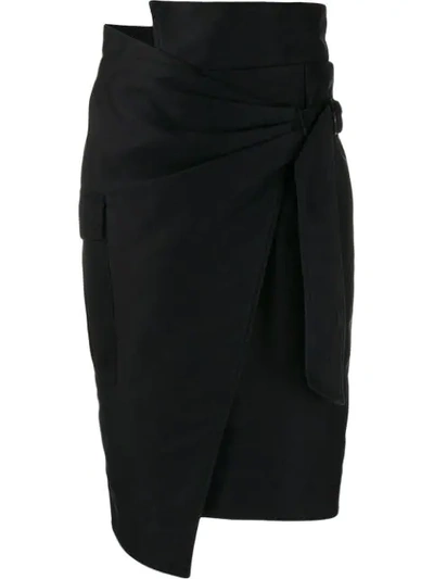 Isabel Marant Étoile Giulia Midi Skirt In Black
