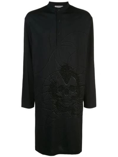 Yohji Yamamoto Skull Long Shirt In Black