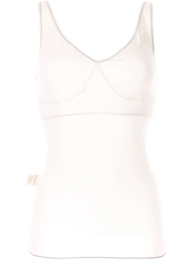 Ruban Stitch Detail Top In White