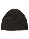 Rick Owens Knitted Beanie Hat In 0904 Black/brown