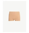 Hanro Touch Feeling Microfiber Boy Shorts In Caramel